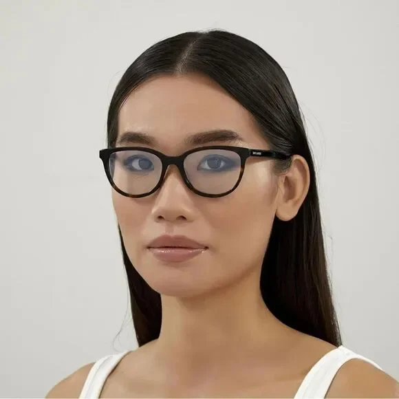 SALE! NEW Saint Laurent SL504 001 Shiny Black Cat Eye Women Eyeglasses - Picture 4 of 12